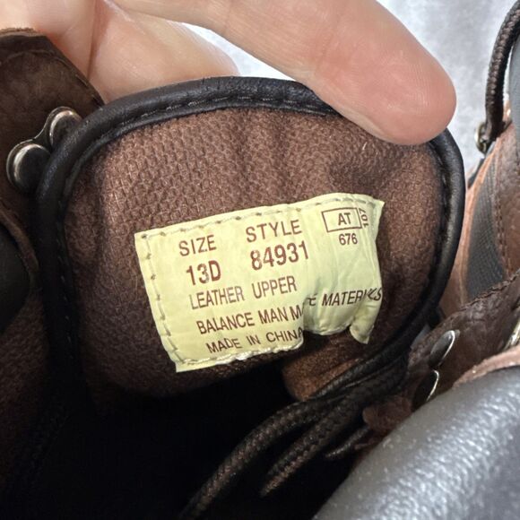 Vintage Sears ROEBUCKS 84931 Brown Pebble Leather Work Hiking Boots 13D New!